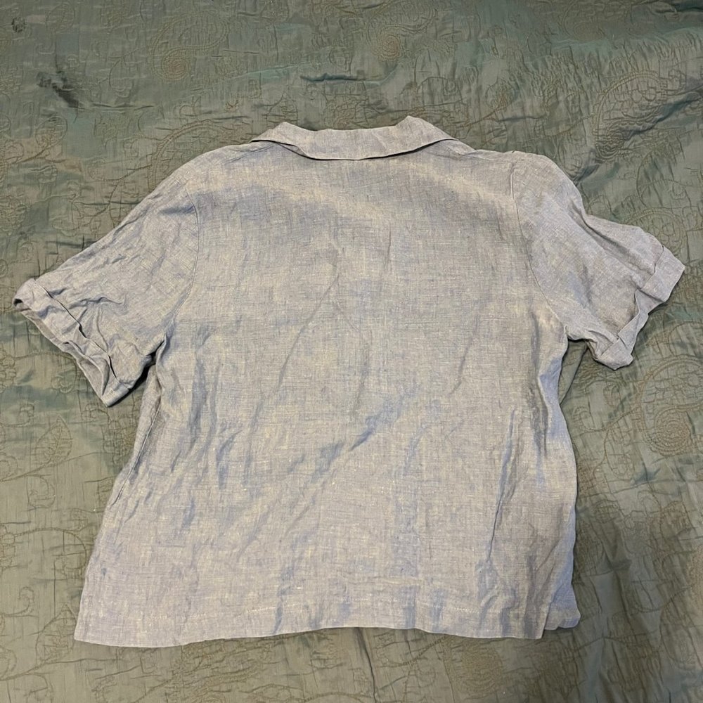 Boxy Linen Button Down - Picture 5 of 8